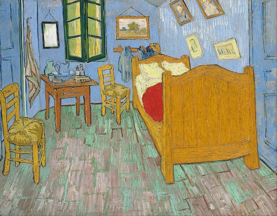 Vincent van Gogh, La camera da letto, versione del 1889 conservata all’Art Institute of Chicago